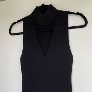 ALC sexy deep v knit with turtleneck